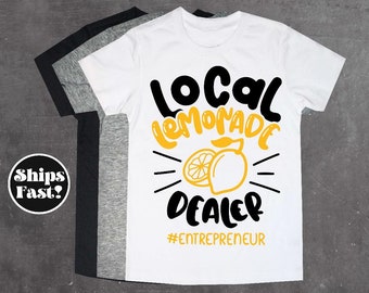 Local Lemonade Dealer Kids Shirt: Unisex Toddler & Youth Clothing