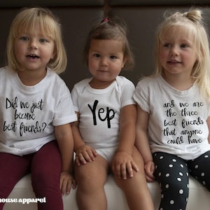 Matching best friend baby outfits top