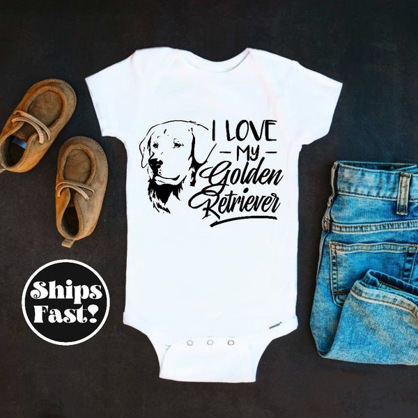Golden Retriever Baby Shirt Etsy