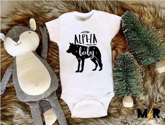 wolf onesie baby