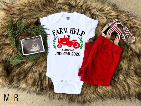 baby girl announcement onesie