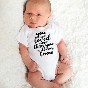 You Are Loved, Baby Onesie® IVF, Adoption, Baby Shower Gift, Pregnancy ...