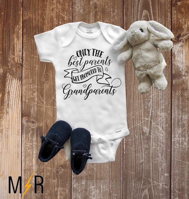 Grandparents Onesie Pregnancy Announcement Onesie® Baby Etsy
