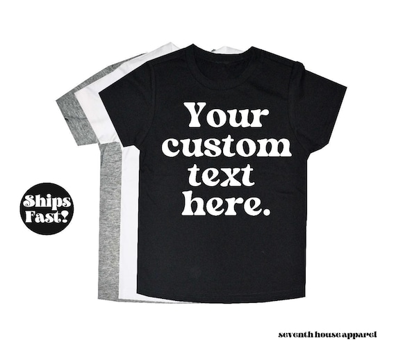 Custom Kids Shirt: Personalized Toddler & Youth Tee