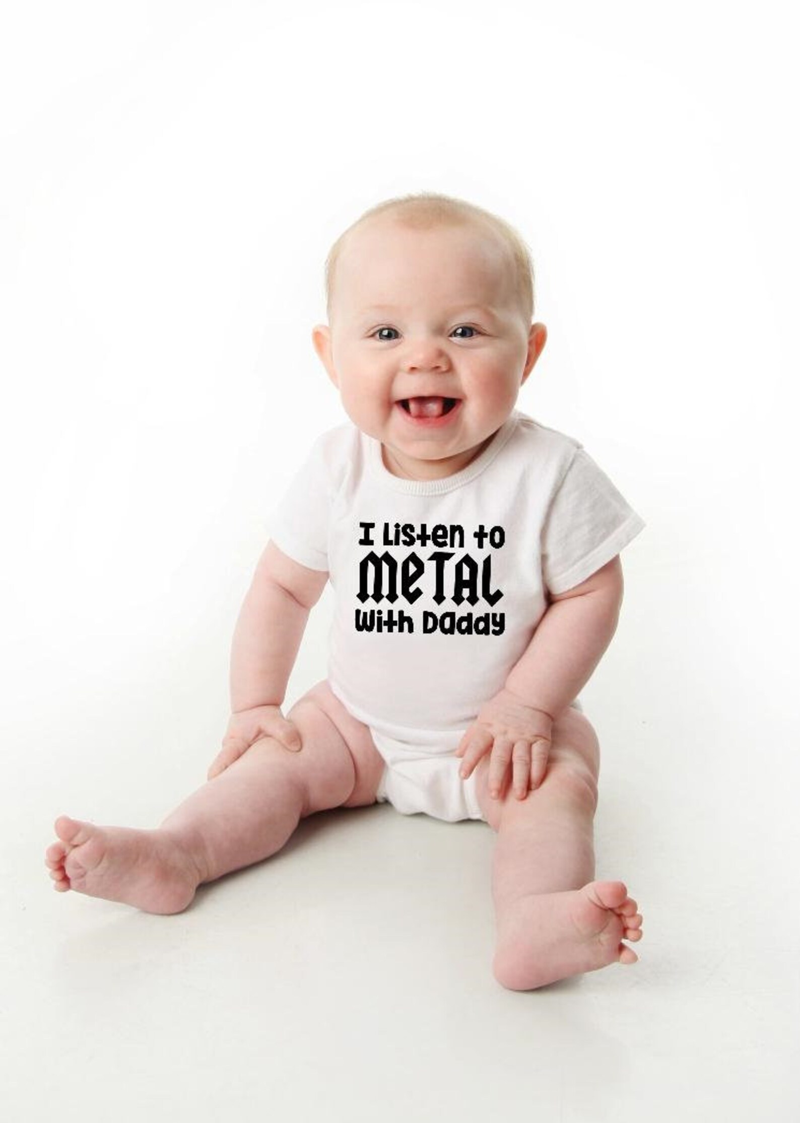 Metal Baby Onesie Baby Onesie® Baby Shower Gift Funny Etsy