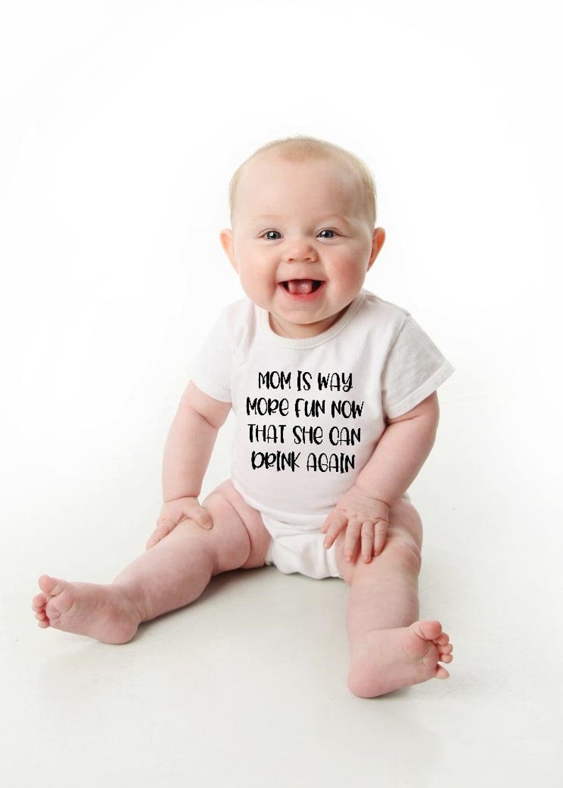 Baby Onesie® Mom is Way More Fun Now That She Can Drink - Etsy