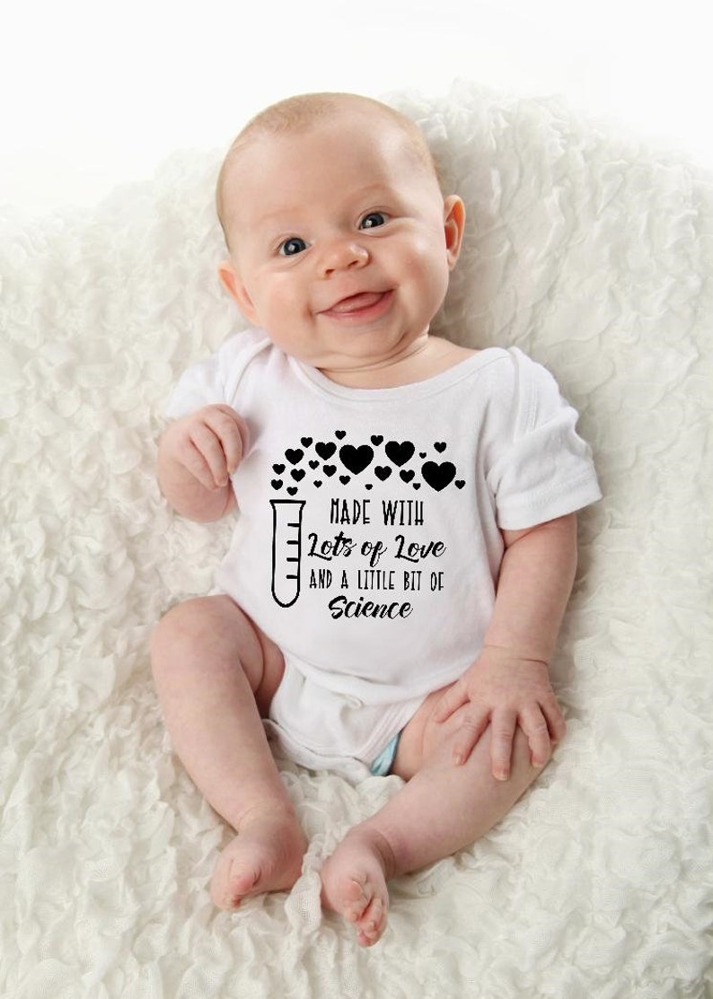 IVF Onesie® Love and Science IVF Baby Onesie® Miracle baby Etsy
