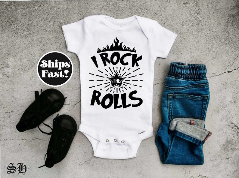 Rock and Roll Onesie® Baby Onesie® Baby Shower Gift Rock Etsy