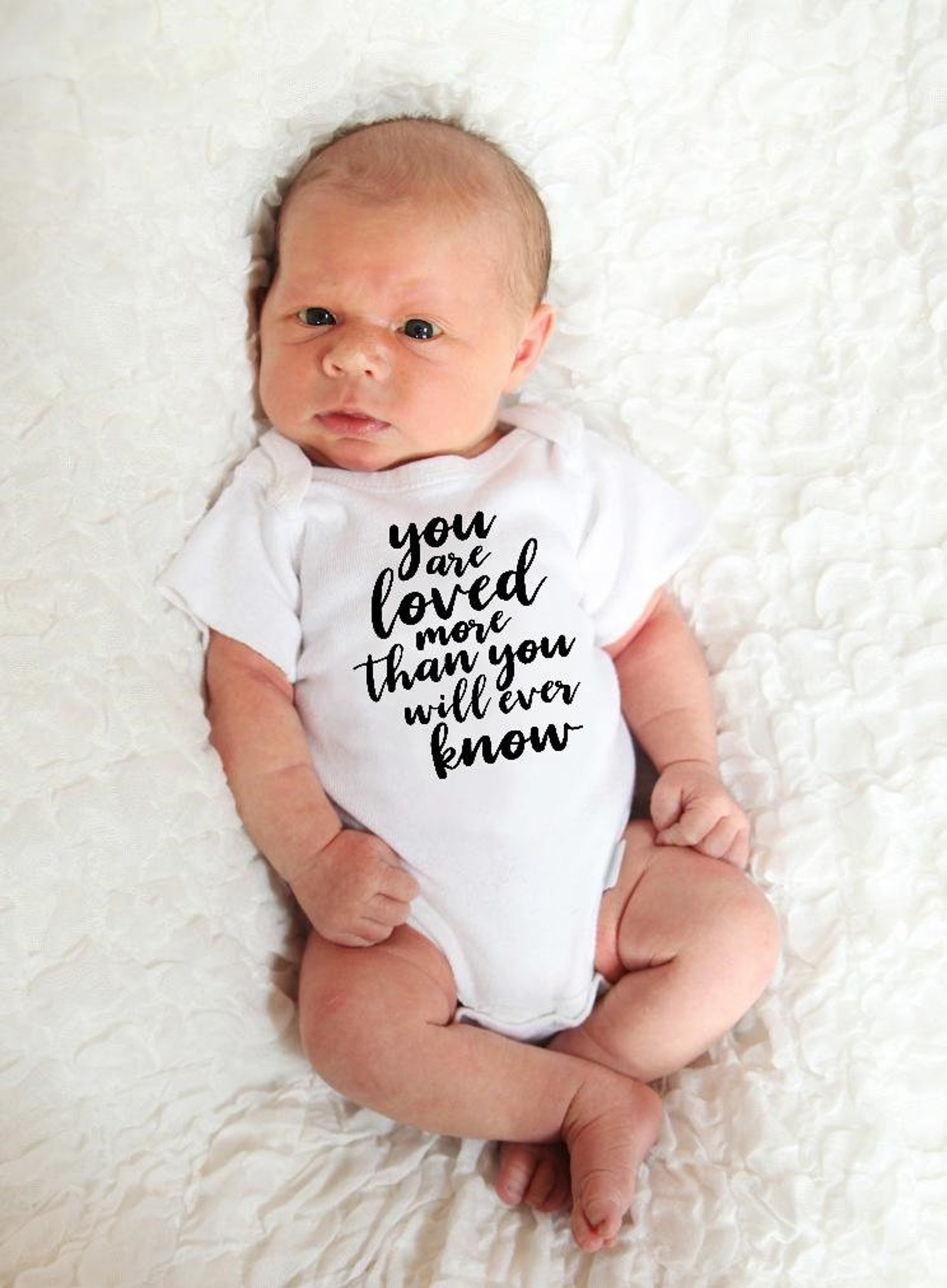 You Are Loved Baby Onesie® IVF Adoption Baby Shower Gift Etsy