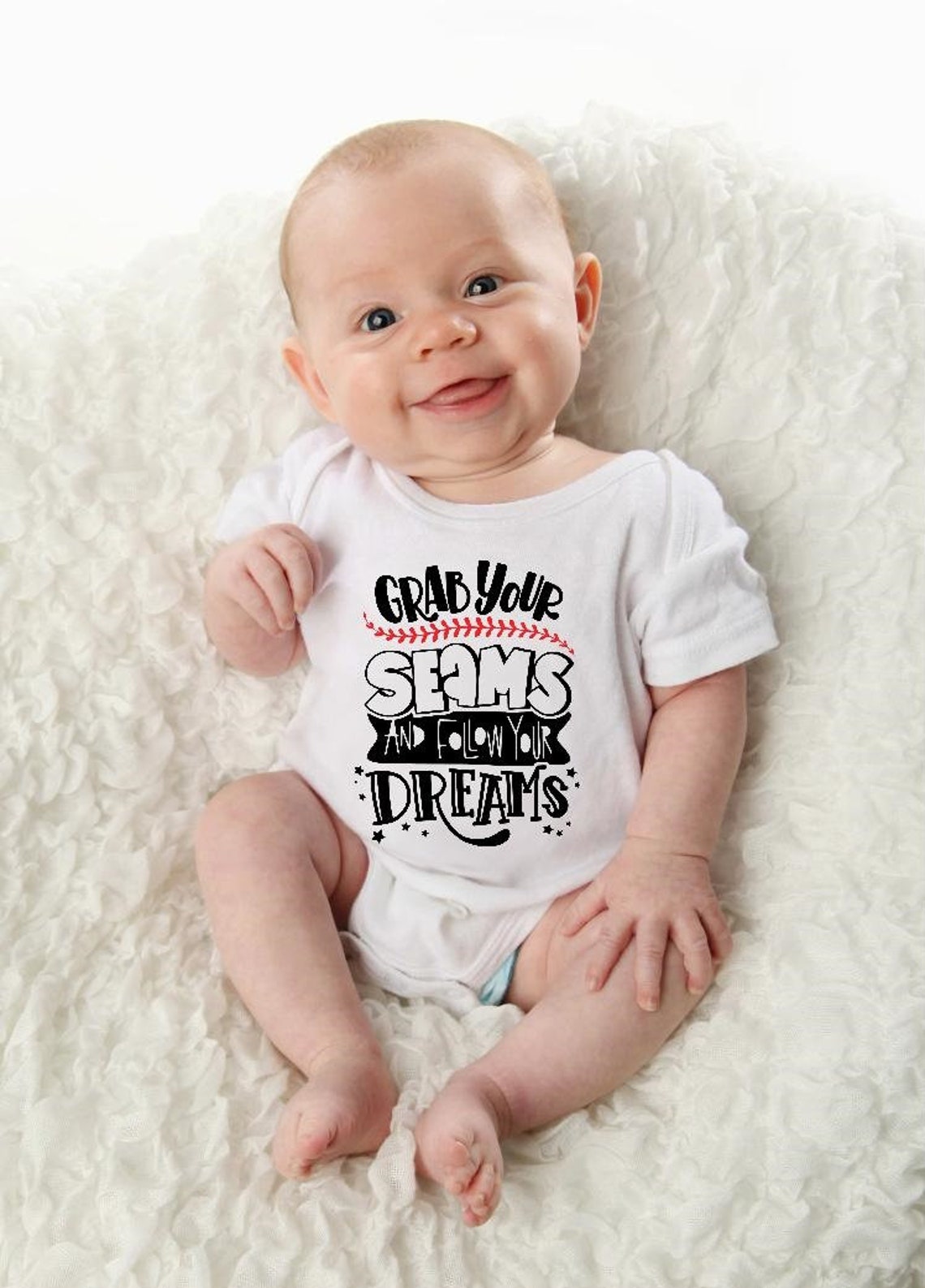 Baseball Softball Onesie Baby Onesie® Baseball Onesie® Baby Etsy