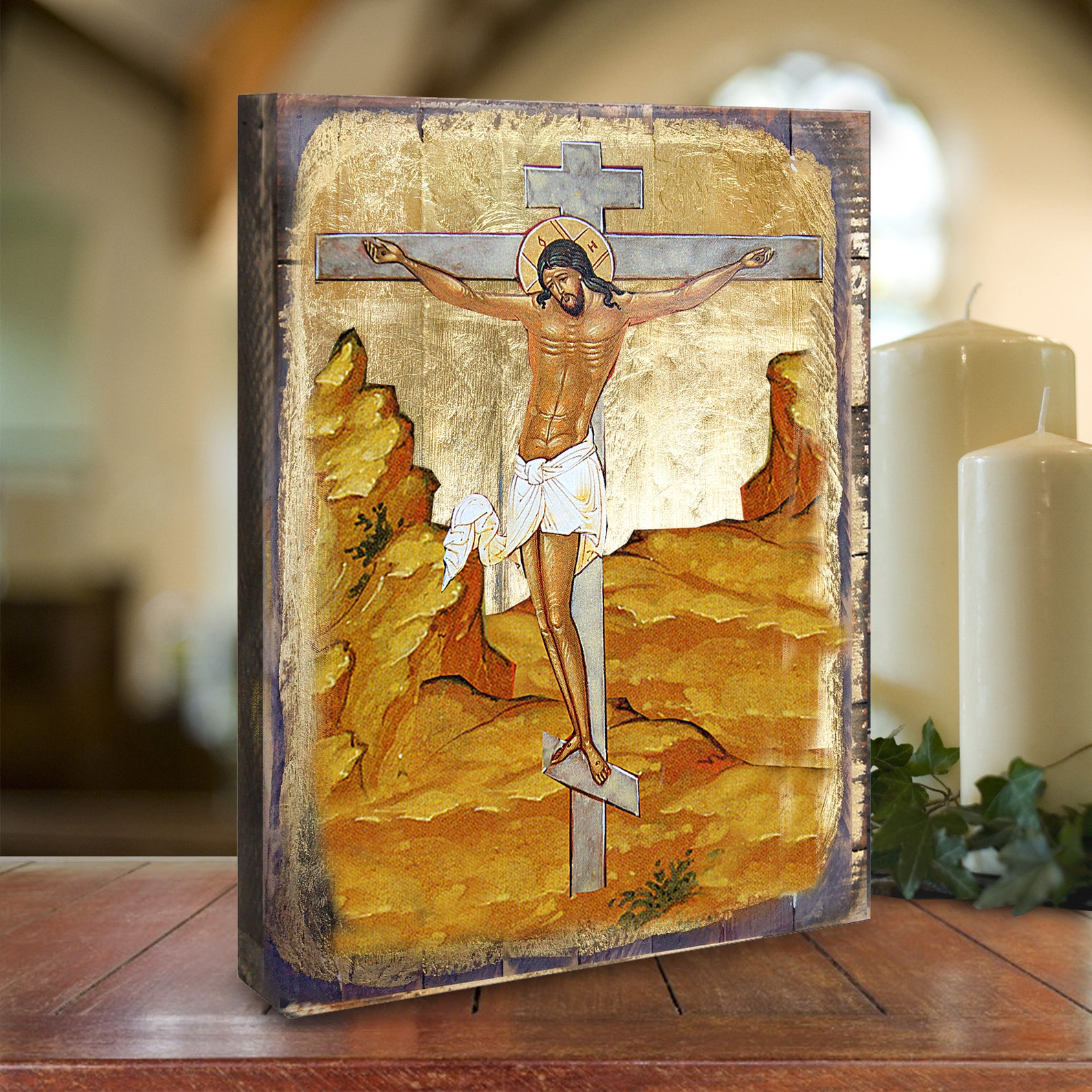 Crucifixion of Jesus Christ Our Savior Christen Art Etsy