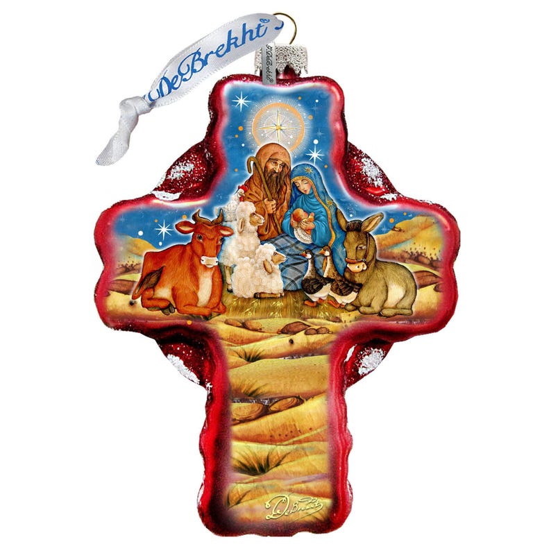 G. DeBrekht Nativity Cross Ornament - Thumbnail 3