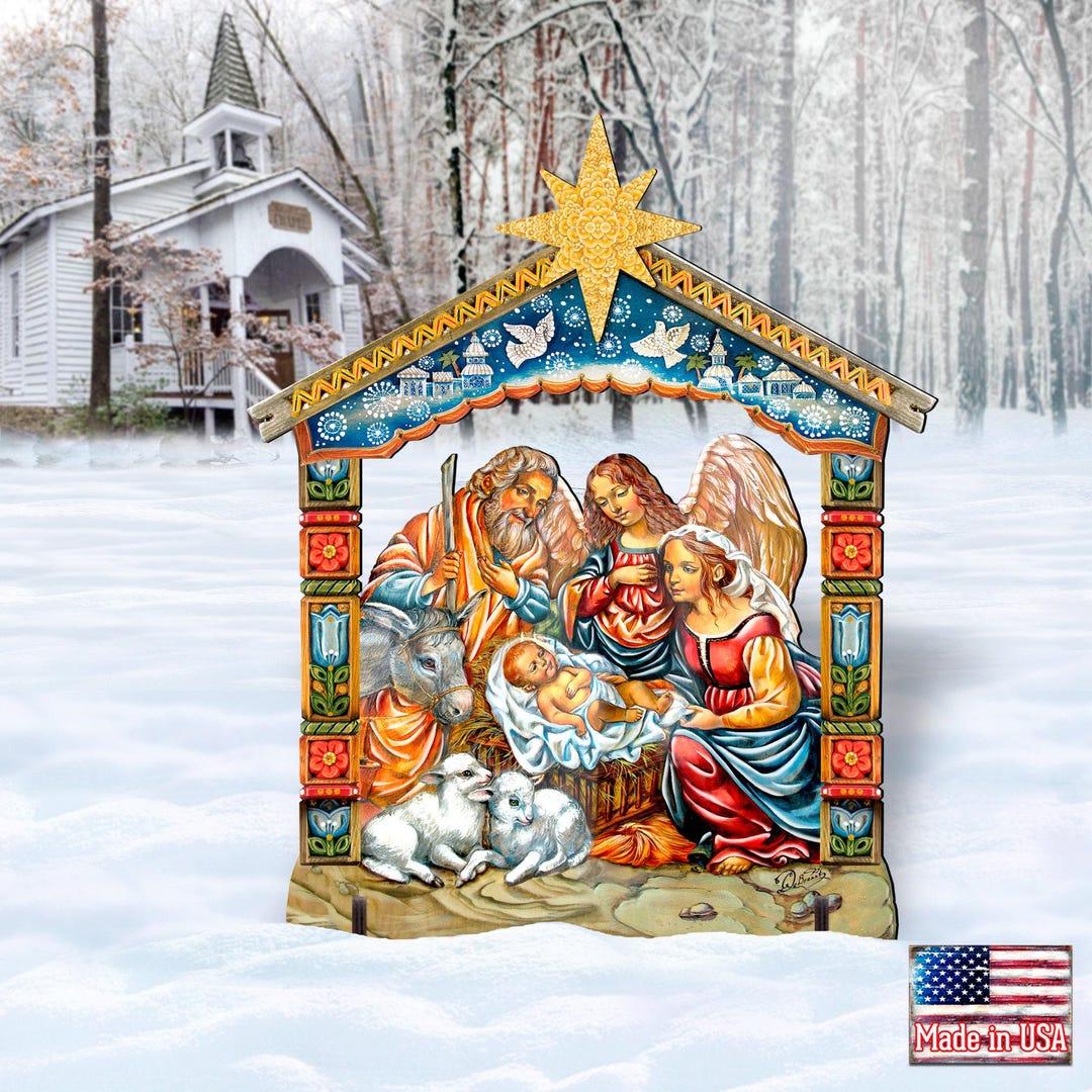 OUTDOOR Christmas Decorations - Nativity Scene - Nativity Set - Yard ...