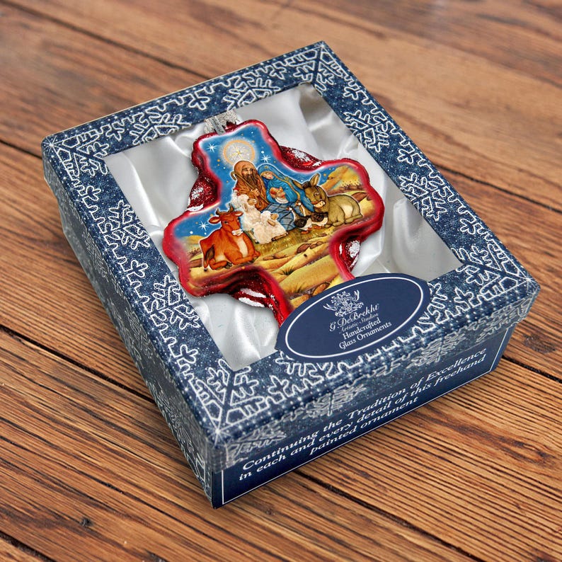G. DeBrekht Nativity Cross Ornament - Thumbnail 4
