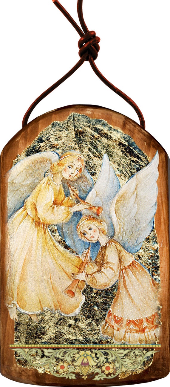 Inspirational Art Angels Icon Angels 4 75h Museum Icon Etsy