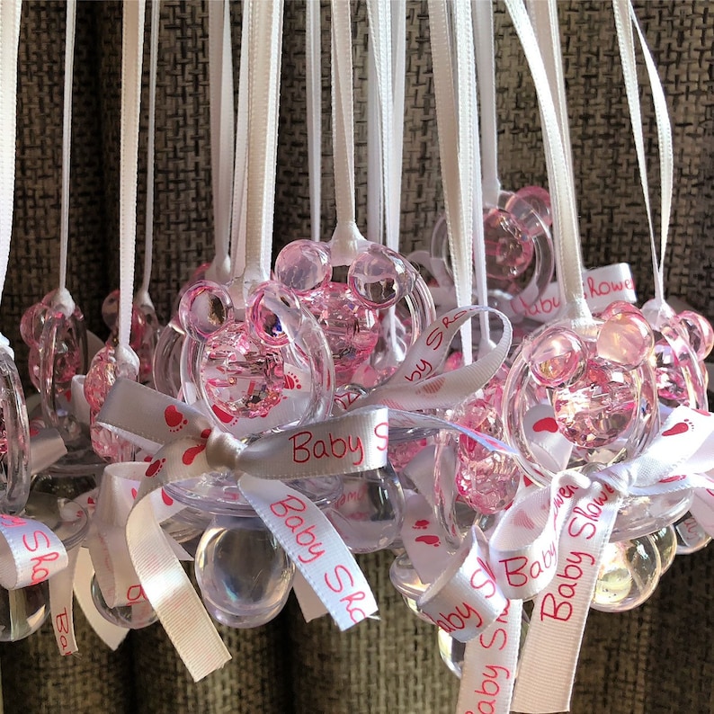 10 Mickey Mouse Pacifier Necklace Don/'t Say /"Baby/" Baby Shower Game
