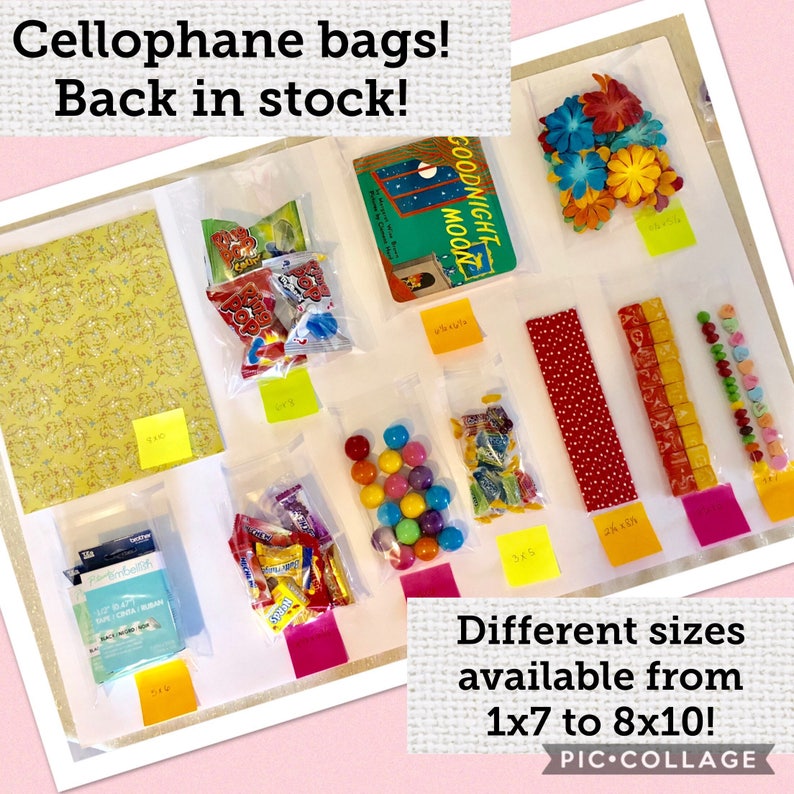 Prints /& Photos UK Print Sizes Hi-Clarity Cello Bags ideal for Artwork