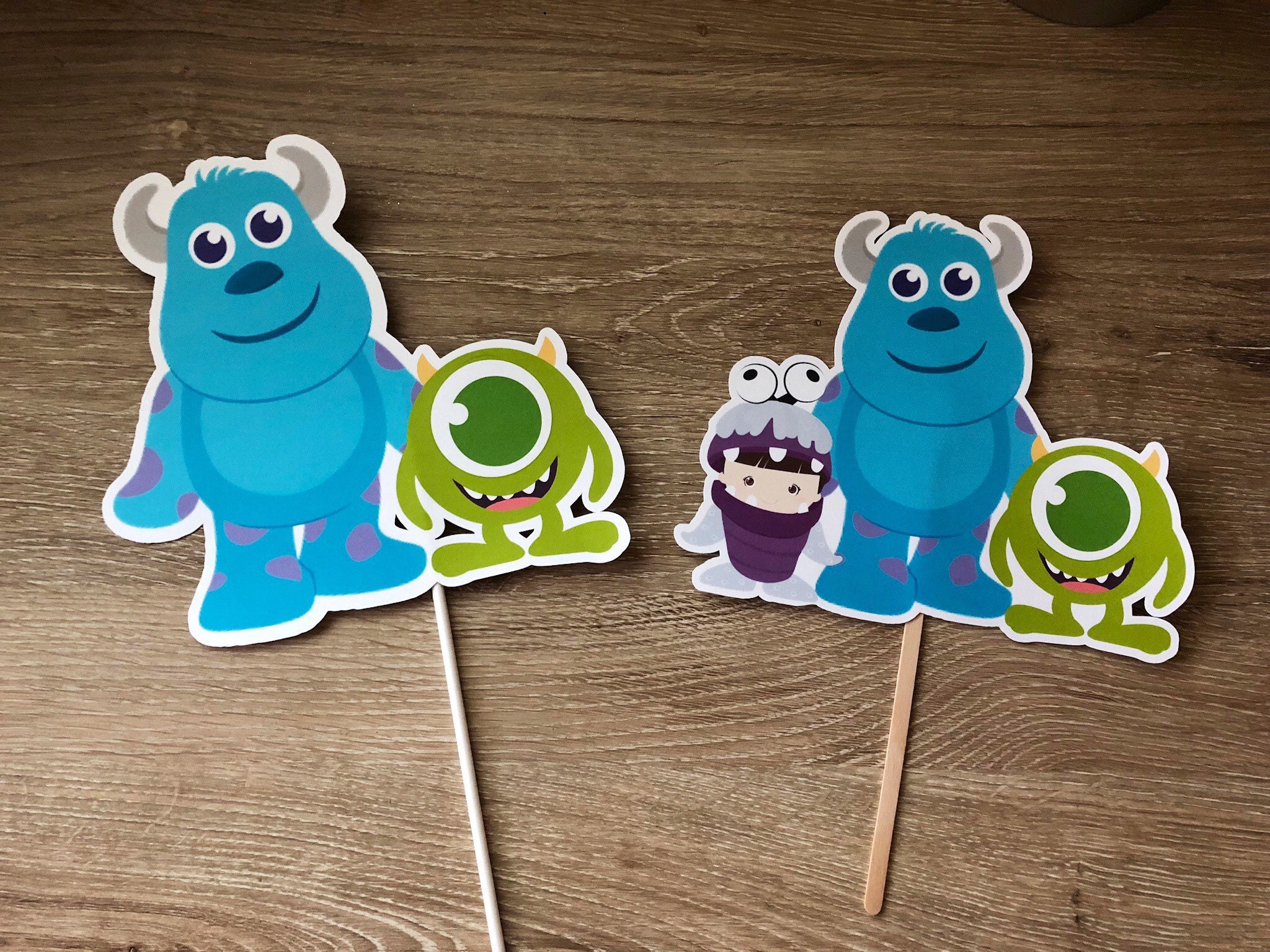 Monsters Inc Cake Topper Monsters Inc Baby Shower Monsters Etsy