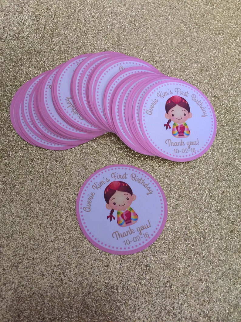108 la petite sirène Ariel Hershey Kiss Étiquettes Autocollants Fête D/'anniversaire Favors