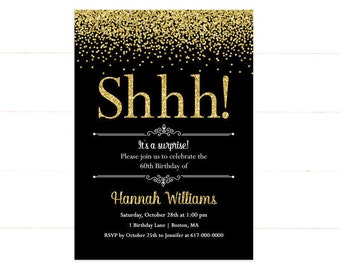 60th birthday invitations etsy 60th birthday invitations