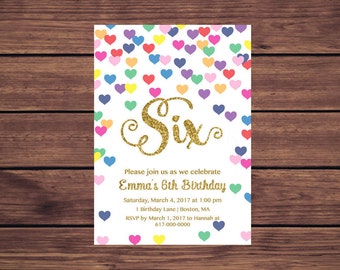 heart invitations etsy