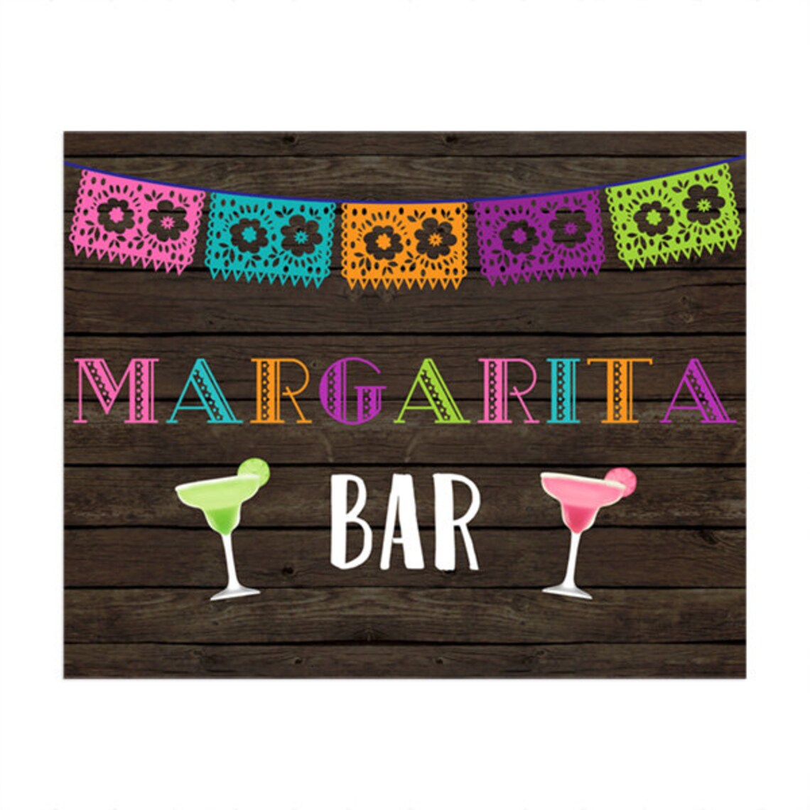 Margarita Bar Sign Margarita Sign Printable Printable Etsy