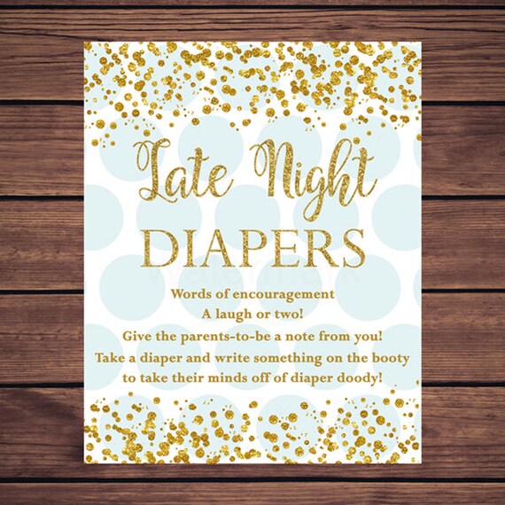Blue and Gold Diaper Thoughts Sign - Il 570xN.1000512173 8qxx 