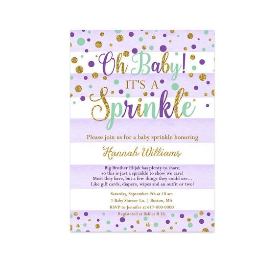 sprinkle wording