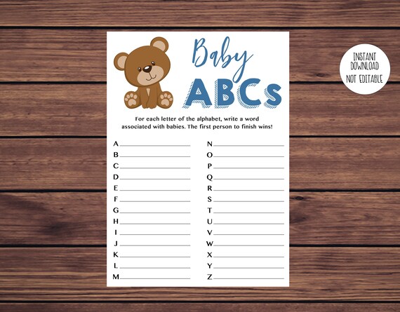 Baby Shower ABCs Boy Teddy Bear ABCs Baby Shower Game Instant baby-shower-abcs-boy-teddy-bear-abcs-baby-shower-game-instant