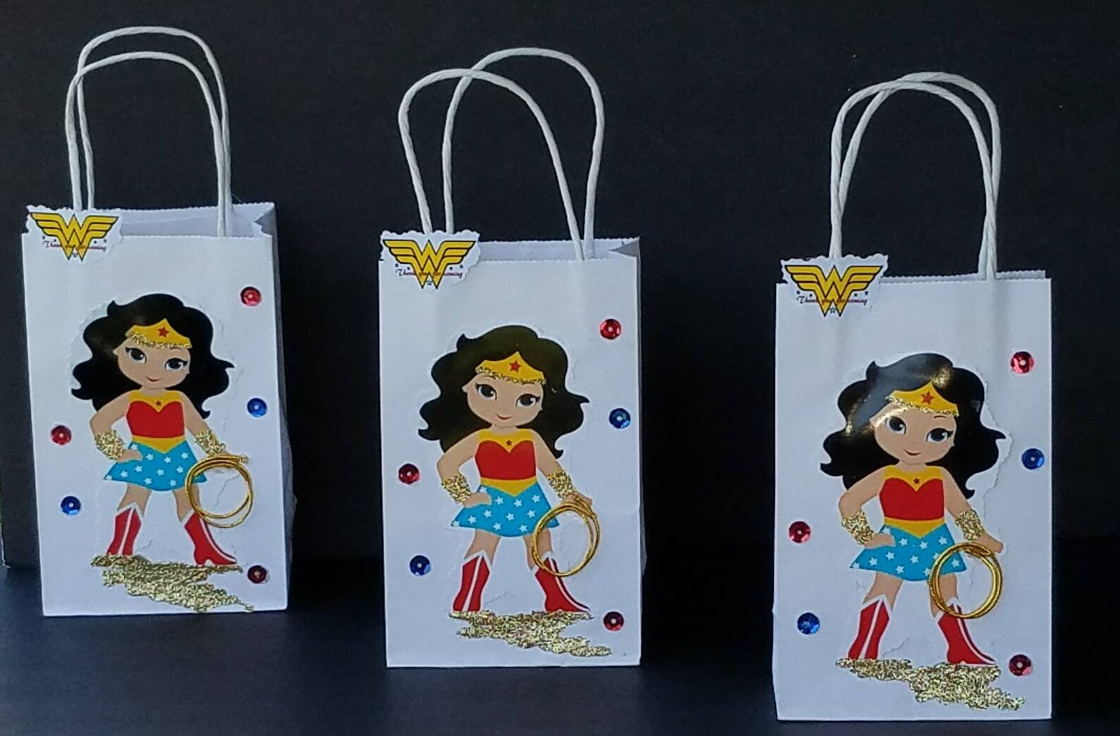 Superhero Favor Bags Superhero Treat Bags 12pc 6pcWonder Etsy