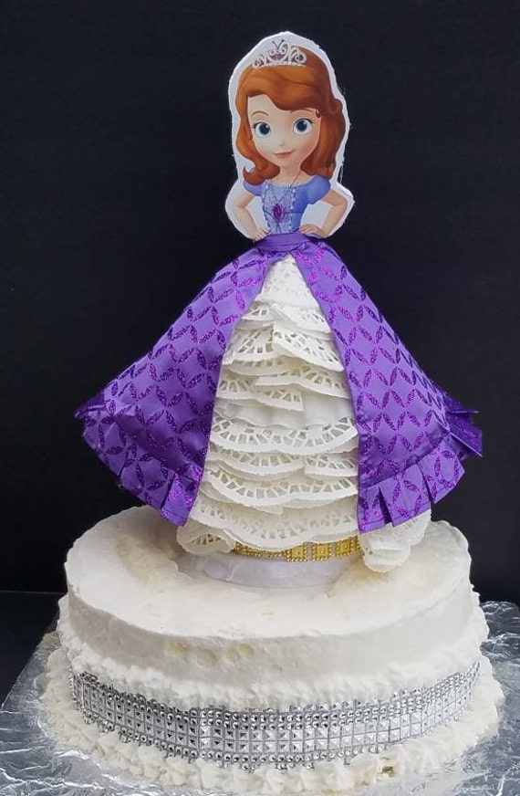 Inspired 1pc Princess Sofia The First Cake Topper Disney Etsy