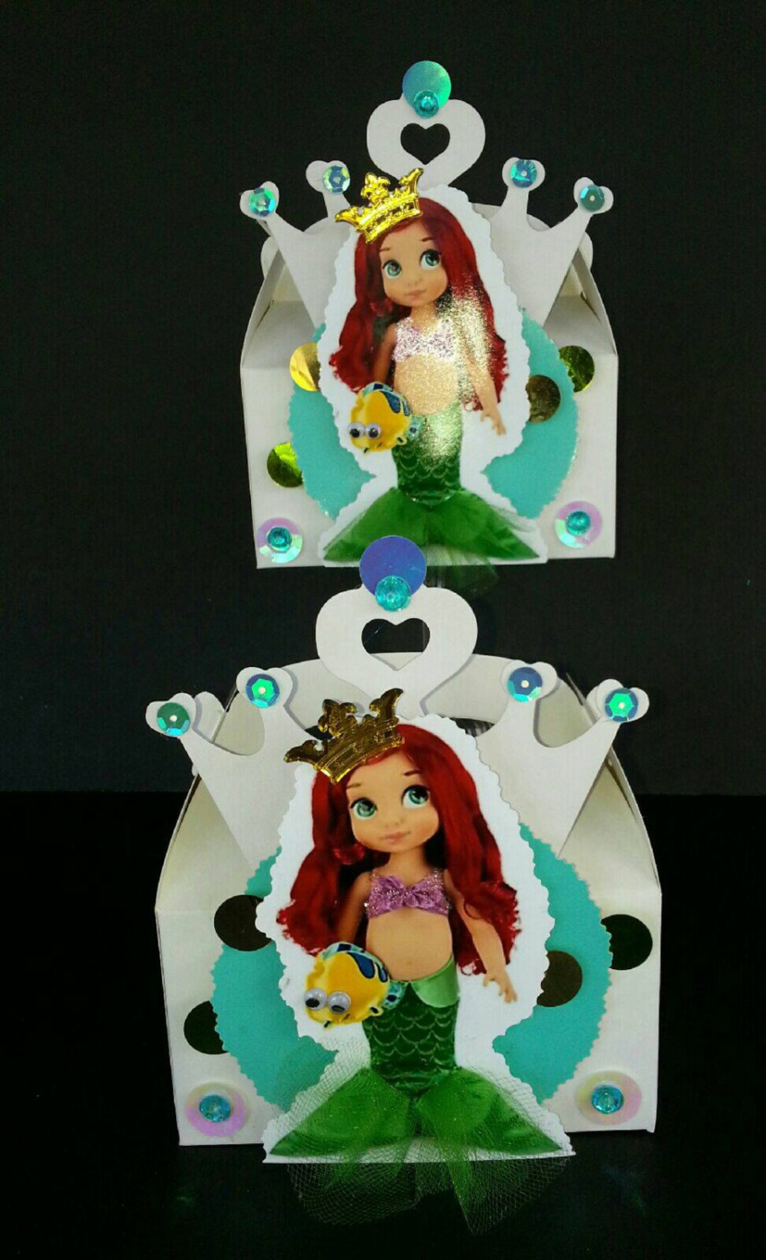 Baby Little Mermaid Ariel INSPIRED 12pc Disney Birthday Party Favor Box ...