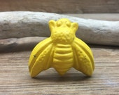 Bumble Bee Knob - Honeybee Cabinet Knob Drawer Pull - Cast Iron Knob - Nature Nursery Decor