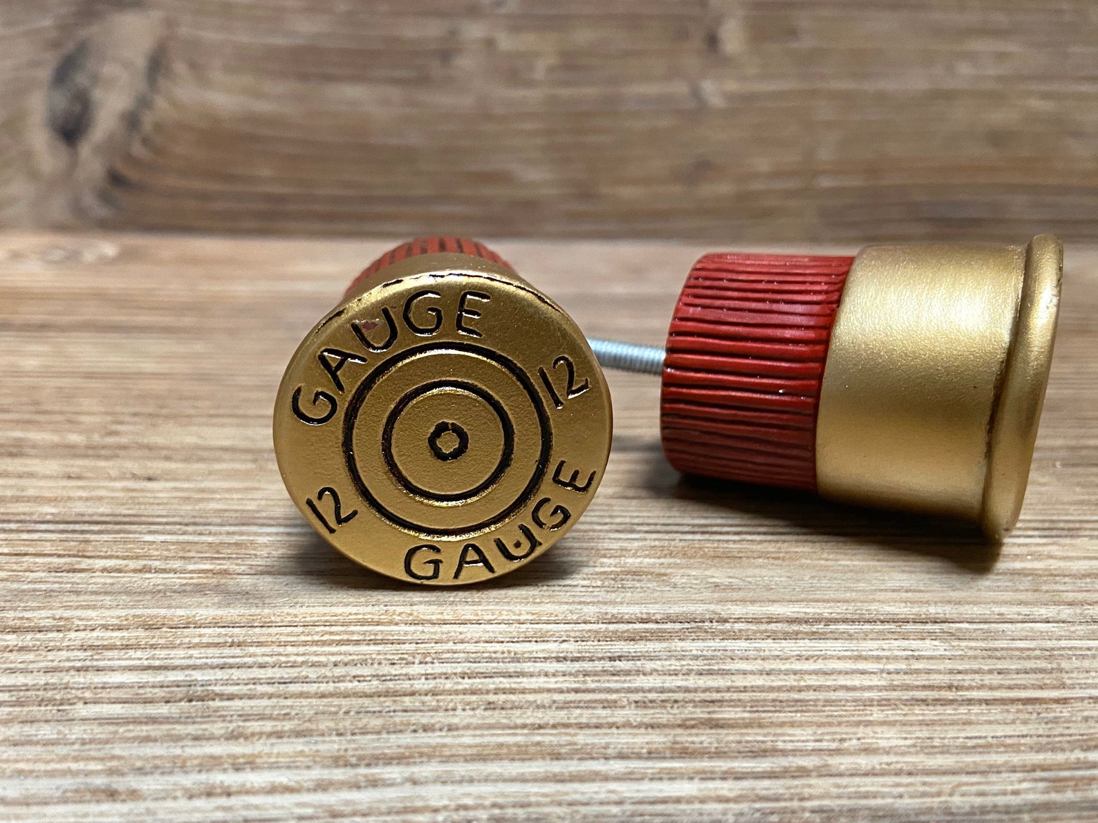 Bullet Knob 12 Gauge Shotgun Shell Drawer Knobs Wild West Etsy