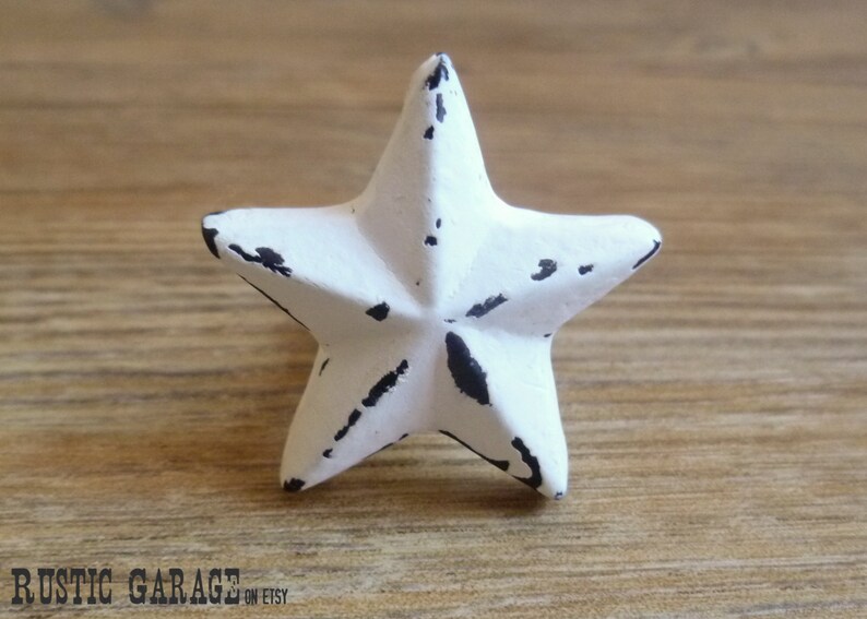 1 5 Distressed Bronze Cast Iron Texas Star Knob Antique Bronze