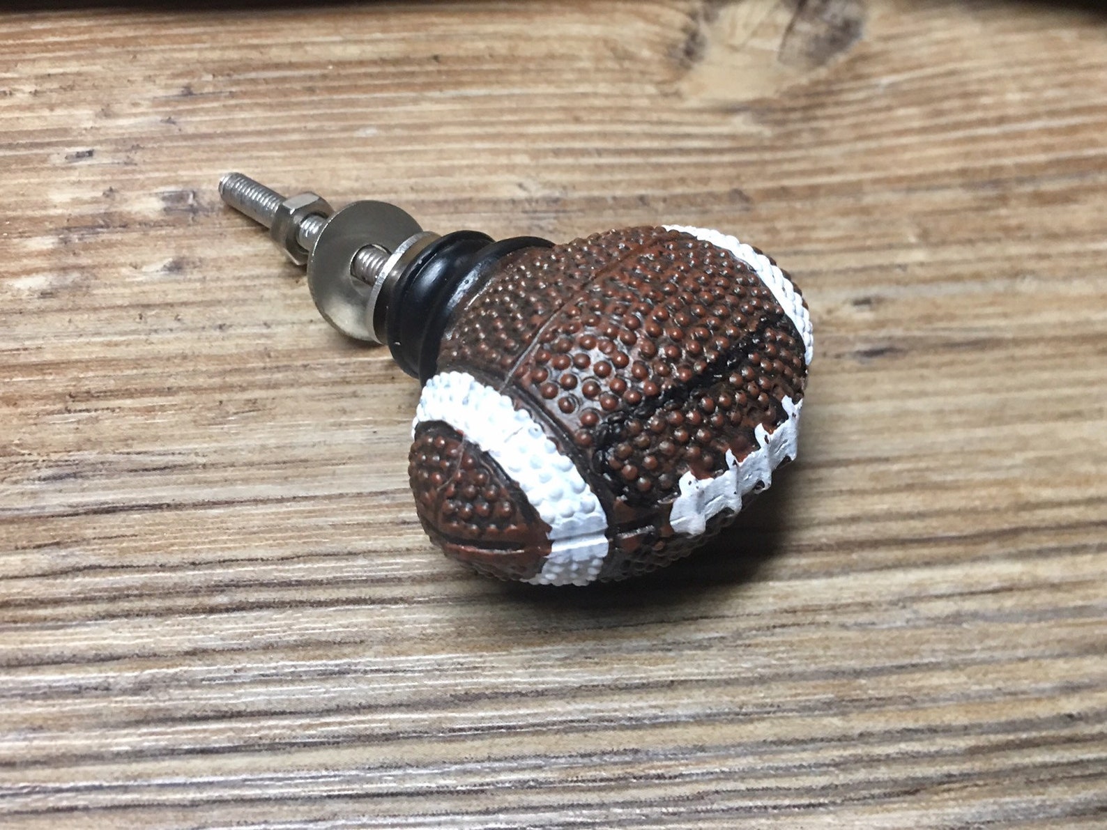 Set of 4 Football Knobs Football Drawer Pull Sports Theme Etsy