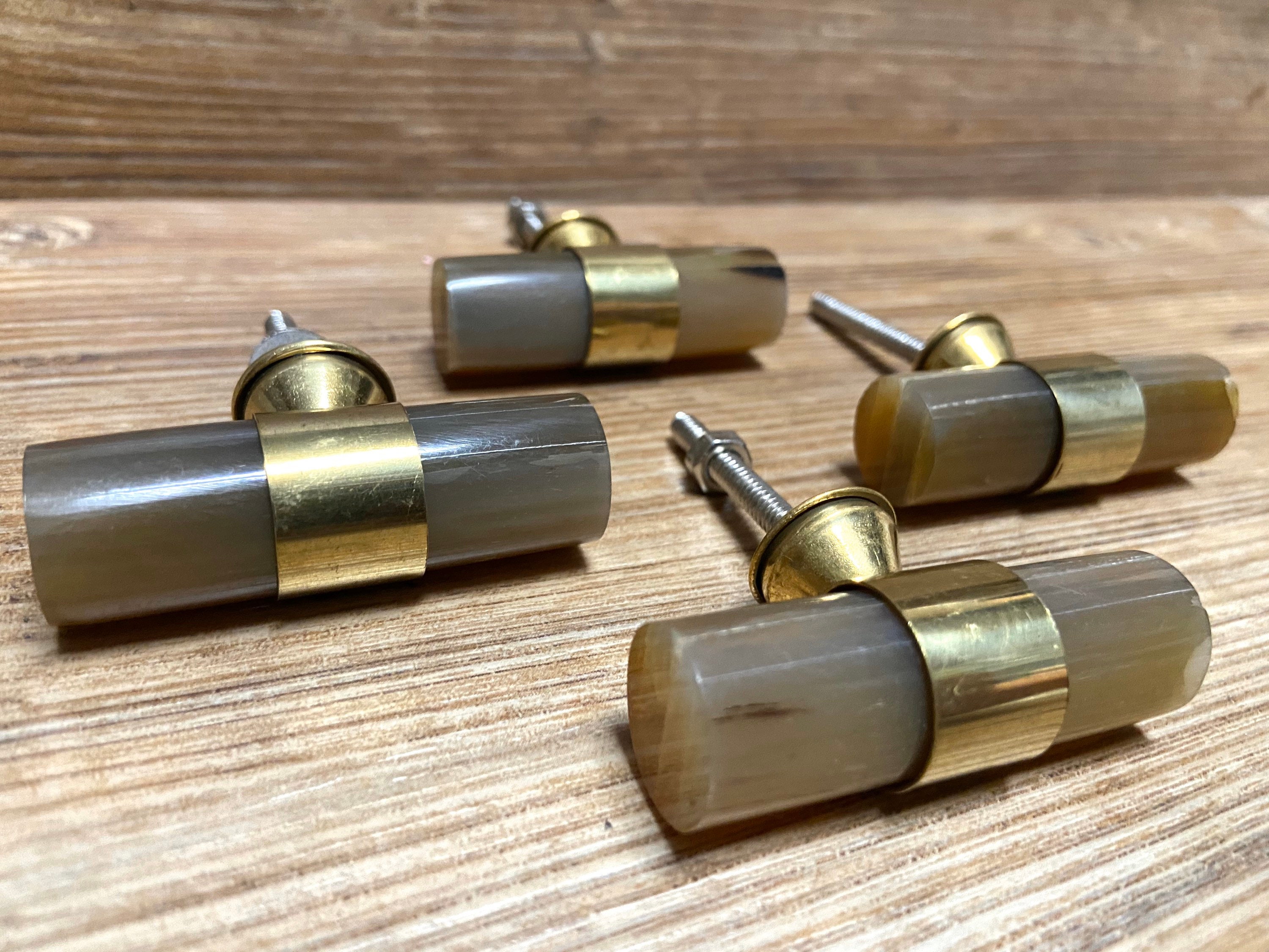 Resin and Brass Loop Drawer Handle Dowel Drawer Pull Pulls Etsy UK