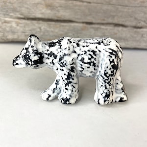 White Distressed Bear Metal Knob - Nature Forest Fairytale Theme - Decorative Bear or Wolf Drawer Pull - Nursery