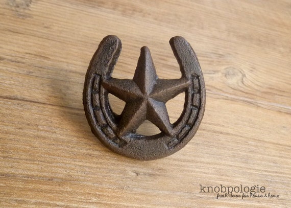 Western Horseshoe Pull Knob Western Horseshoe Pull Knob