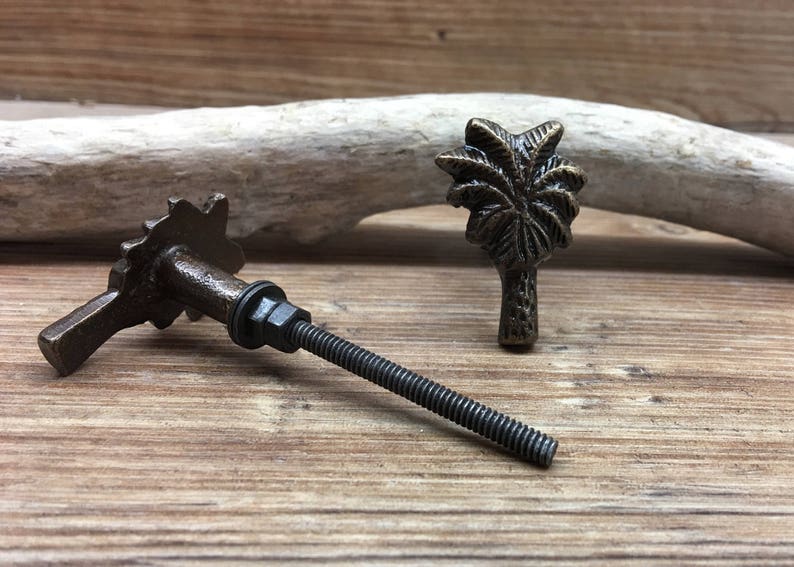 Tree Leaves Decorative Drawer Pull Cabinet Kitchen Decor Natural