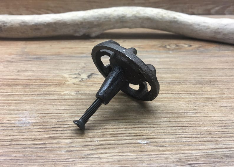 SET of 2 Cast Iron Water Valve Faucet Knobs Modern Etsy