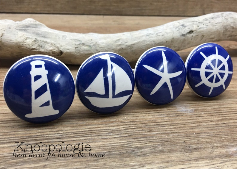 Home & Hobby Primary Colors Nursery Nautical Theme Drawer Pull Sea Star