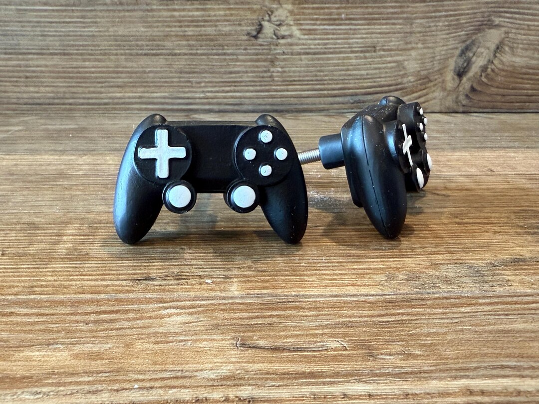 SET OF 2 Video Game Controller Knobs - Game Themed Polyresin Knob ...