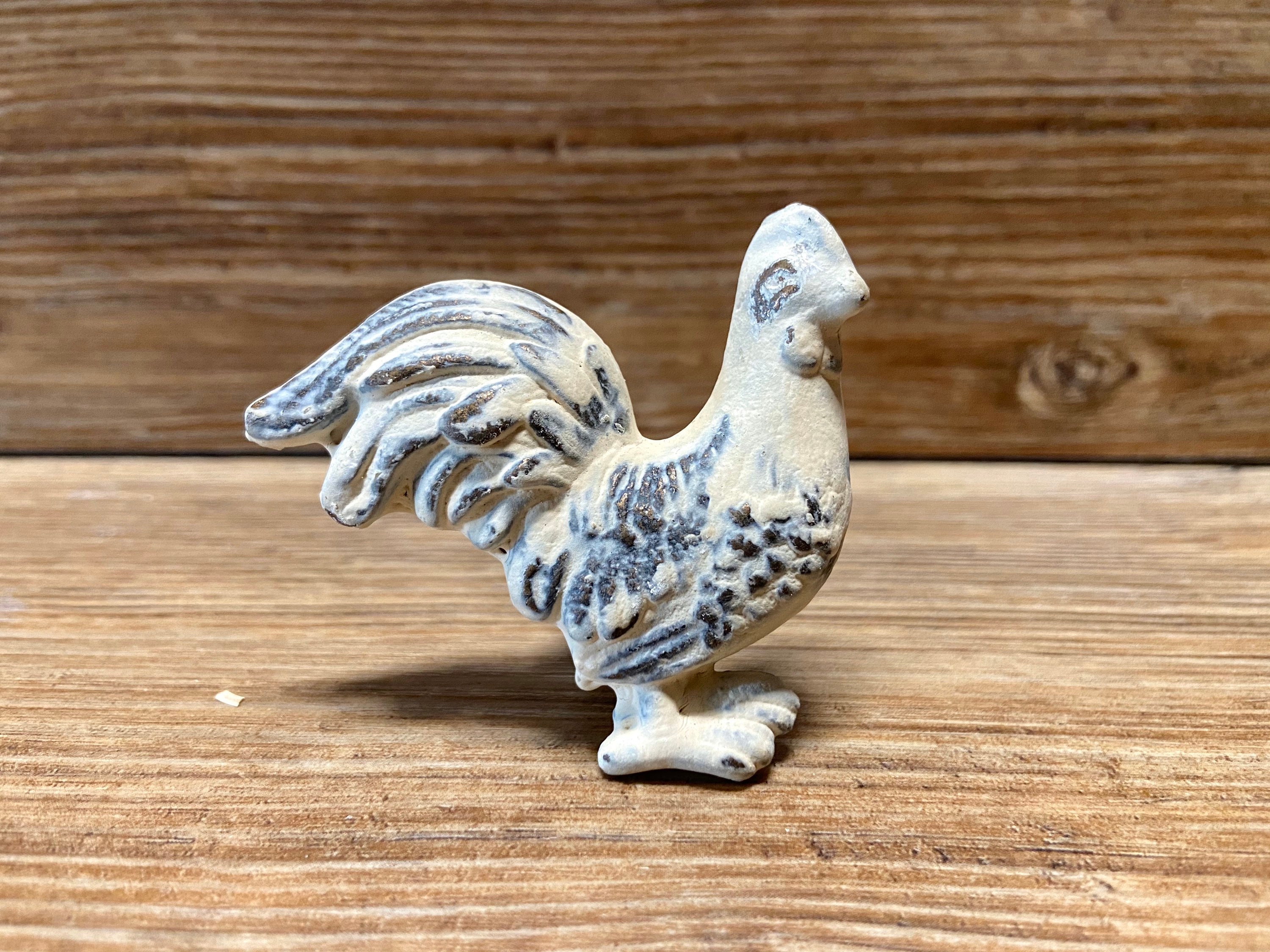 SET OF 8 Perillas de metal de gallo crema en apuros Tirón | Etsy