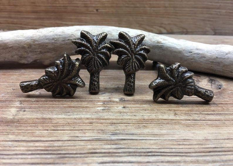 Tree Leaves Decorative Drawer Pull Cabinet Kitchen Decor Natural