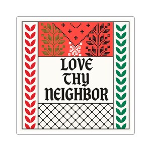 Palästina solidarisch Aufkleber Save Gaza Keffiyeh Muster Vinyl Aufkleber Pro Palästina Geschenk Menschrechte Kunst Naher Osten Aktivismus Bild 2