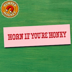 Funny bumper sticker for awkward drivers & dad joke lovers with silly car decor vibes internet humor appeal honk if youre into dumb jokes