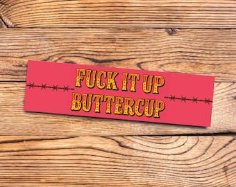 Vintage western cowgirl bumpersticker grappige retro boterbloem auto sticker zuidelijke rodeo sticker rustiek country girl esthetische westerse humor