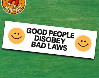 Protest Bumper Sticker Rebel Political Activist Anti Establishment Anti Fascism Car Decal for Protesters Free Thinkers and Revolutionaries