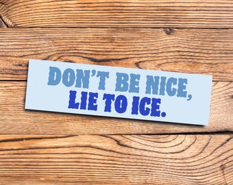 Political Bumper Sticker Gen Z Millennial Leftist Car Social Justice Magnet Abolish ICE Liberal Immigrant Rights DACA No Human Is Illegal